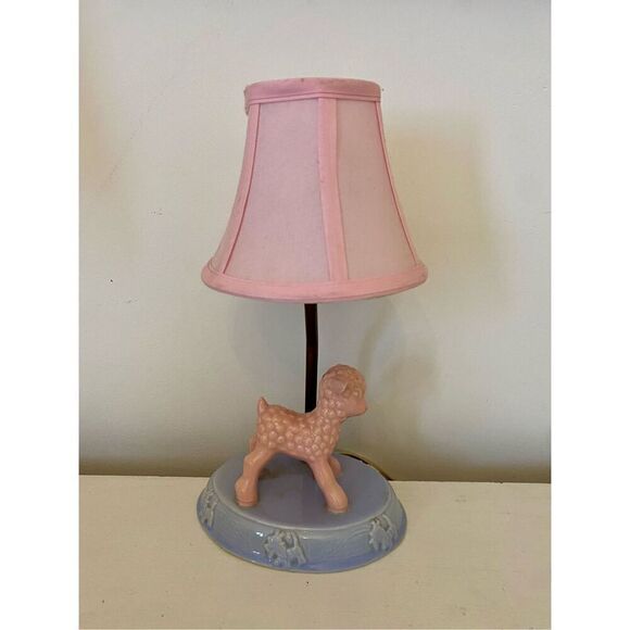 Table Lanb Lamp Pink Girls Nursery VINTAGE 70s 80s RARE - Picture 2 of 5